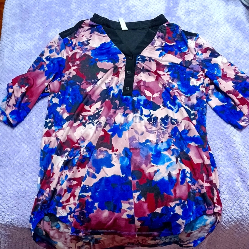 Floral 3/4 Sleeve Blouse